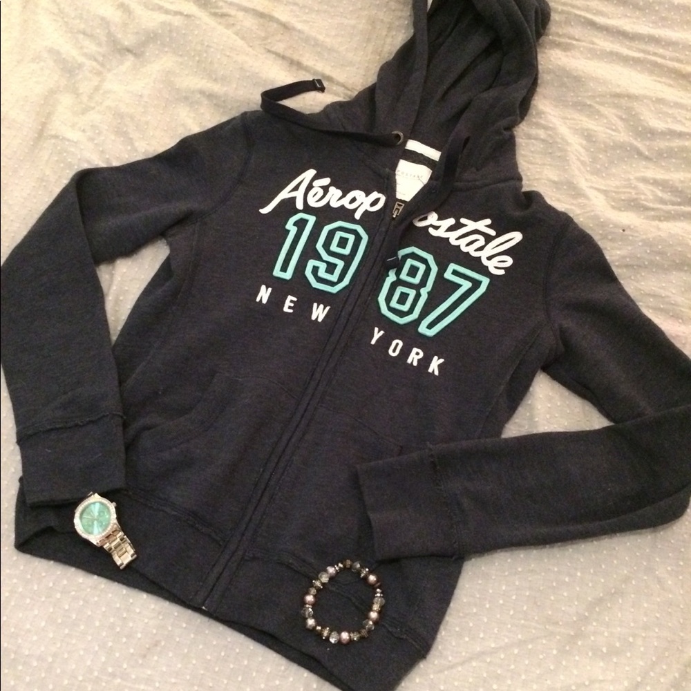NEW Heathered Navy Hoodie